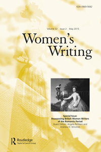 Cover image for Women's Writing, Volume 22, Issue 2, 2015