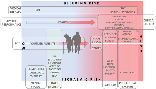Figure 1. Factors contributing to high-bleding risk.
