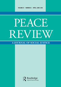 Cover image for Peace Review, Volume 31, Issue 2, 2019