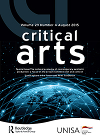 Cover image for Critical Arts, Volume 29, Issue 4, 2015