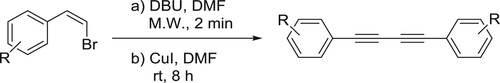 Scheme 13. Synthesis of symmetrical diynes.