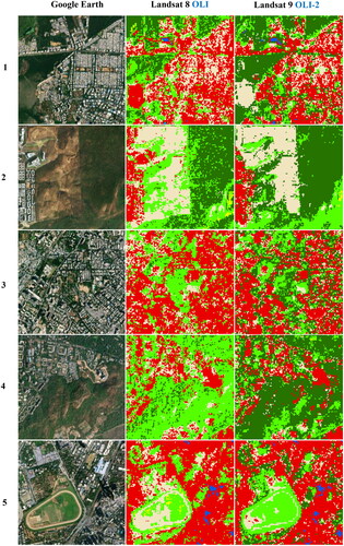 Figure 6. Comparison of the LULC classification with google earth.