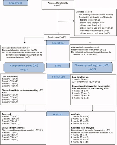 Figure 1. Flowchart of recruitment of the participants and treatment allocation.