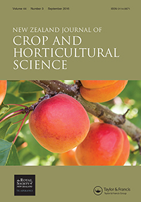 Cover image for New Zealand Journal of Crop and Horticultural Science, Volume 44, Issue 3, 2016