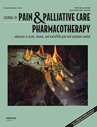 Cover image for Journal of Pain & Palliative Care Pharmacotherapy, Volume 28, Issue 1, 2014