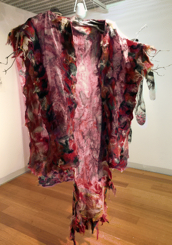 Figure 8. Valerio Cavazza, Kimono, felted textile garment, 2015, photograph by Lisa Cianci.