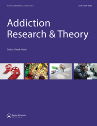 Cover image for Addiction Research & Theory, Volume 25, Issue 5, 2017