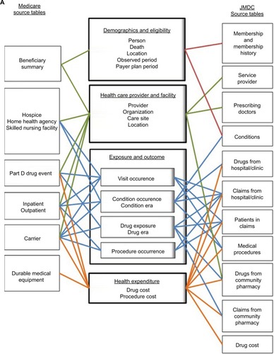 Figure 2 Concepts of conversion from participating databases to the common data model.