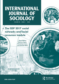 Cover image for International Journal of Sociology, Volume 50, Issue 1, 2020