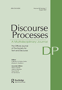 Cover image for Discourse Processes, Volume 58, Issue 7, 2021