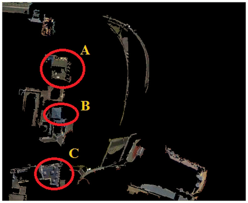 Figure 11. Visual analysis of spatial and spectral information of building for Pan-sharpened image.