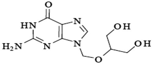 Figure 1. Chemical structure of ganciclovir.