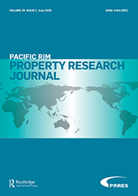 Cover image for Pacific Rim Property Research Journal, Volume 26, Issue 1, 2020