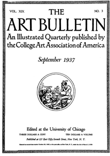 Cover image for The Art Bulletin, Volume 19, Issue 3, 1937