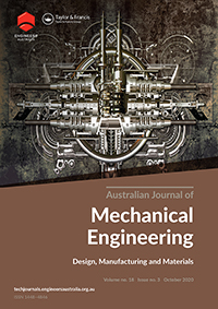 Cover image for Australian Journal of Mechanical Engineering, Volume 18, Issue 3, 2020