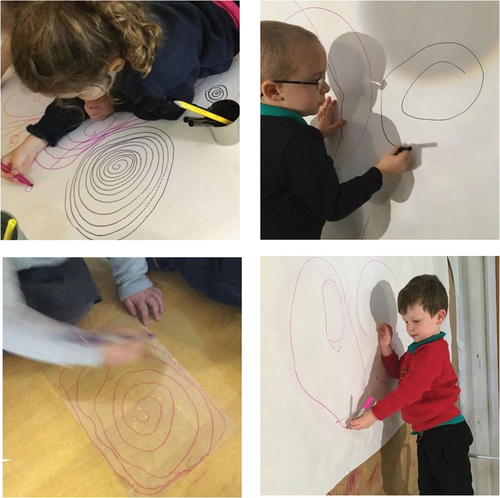 Figure 2. Exploring spirals and concentric circles.