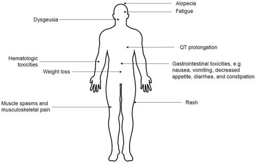 Figure 2. The most common adverse events associated with glasdegib.