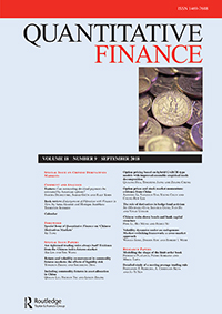 Cover image for Quantitative Finance, Volume 18, Issue 9, 2018