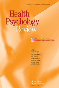 Cover image for Health Psychology Review, Volume 13, Issue 4, 2019