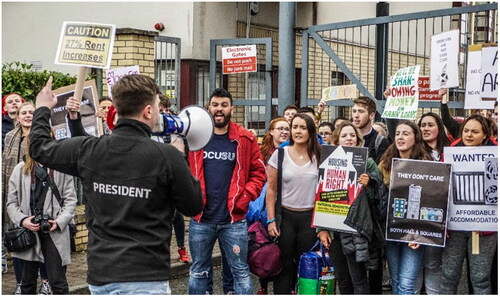 Figure 4. Student protest during Shanowen Shakedown. (Source: Interview participant).