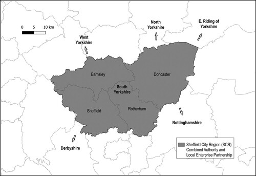 Figure 1. Sheffield City Region map.
