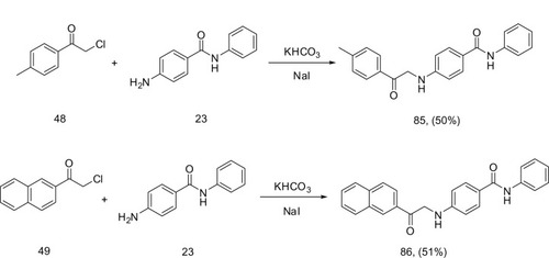 Figure 14 Synthesis of anilinoketones from α-chloroketones.