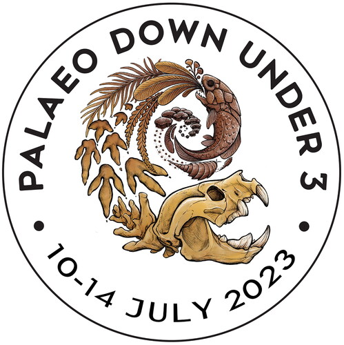Figure 1. The PDU3 conference logo designed by Nellie Pease (University of Queensland) to represent the rich fossil record of Western Australia.