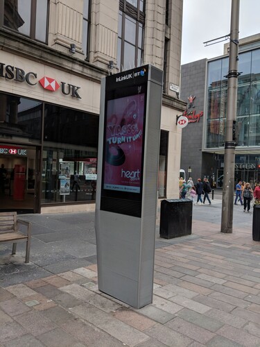 Figure 1. InLinkUK kiosk on Buchanan Street, Glasgow