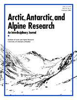 Cover image for Arctic, Antarctic, and Alpine Research, Volume 37, Issue 4, 2005