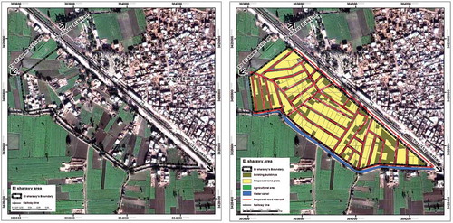 Figure 6. Left: Elsharawy area before the implementation of the DPUEA; right: Elsharawy area with the proposed of the DPUEA. Source: Author survey.