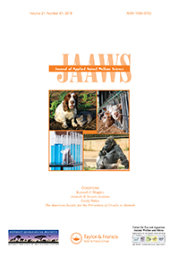 Cover image for Journal of Applied Animal Welfare Science, Volume 21, Issue sup1, 2018