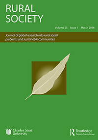 Cover image for Rural Society, Volume 25, Issue 1, 2016