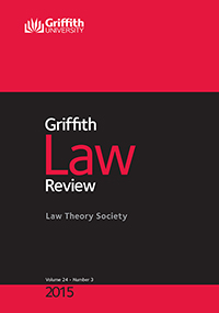 Cover image for Griffith Law Review, Volume 24, Issue 3, 2015