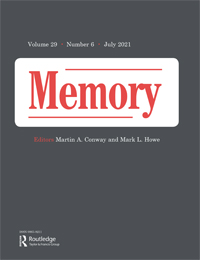 Cover image for Memory, Volume 29, Issue 6, 2021