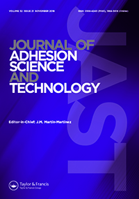 Cover image for Journal of Adhesion Science and Technology, Volume 32, Issue 21, 2018