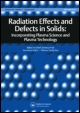 Cover image for Radiation Effects and Defects in Solids, Volume 127, Issue 2, 1993