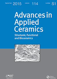 Cover image for Advances in Applied Ceramics, Volume 114, Issue sup1, 2015