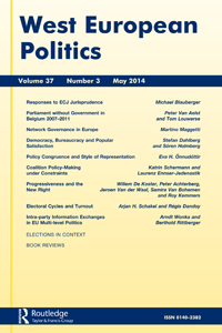 Cover image for West European Politics, Volume 37, Issue 3, 2014