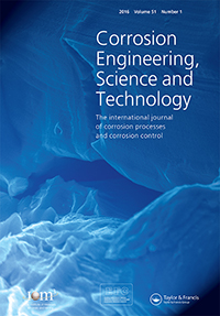Cover image for Corrosion Engineering, Science and Technology, Volume 51, Issue 1, 2016