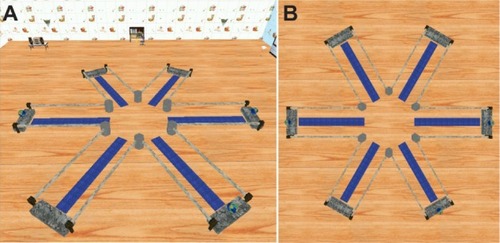 Figure 1 Virtual radial arm maze test.