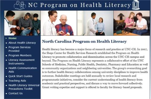 Figure S6 North Carolina Program on Health Literacy.