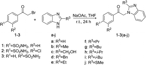 Scheme 1. Synthesis of compounds 1–3(a–j).