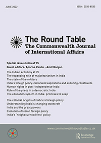 Cover image for The Round Table, Volume 111, Issue 3, 2022