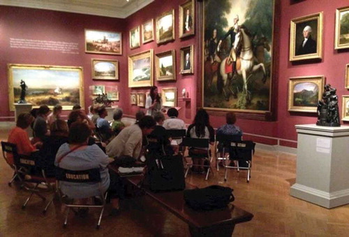 Figure 3. Group discussion in a museum.