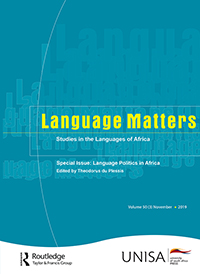 Cover image for Language Matters, Volume 50, Issue 3, 2019