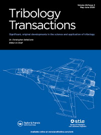 Cover image for Tribology Transactions, Volume 63, Issue 3, 2020