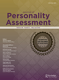 Cover image for Journal of Personality Assessment, Volume 100, Issue 3, 2018