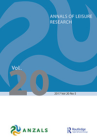 Cover image for Annals of Leisure Research, Volume 20, Issue 5, 2017