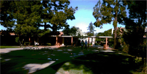 Figure 2. Mayra documented the border line between Latino and Armenian student groups, represented by the sidewalk.