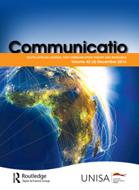 Cover image for Communicatio, Volume 42, Issue 4, 2016